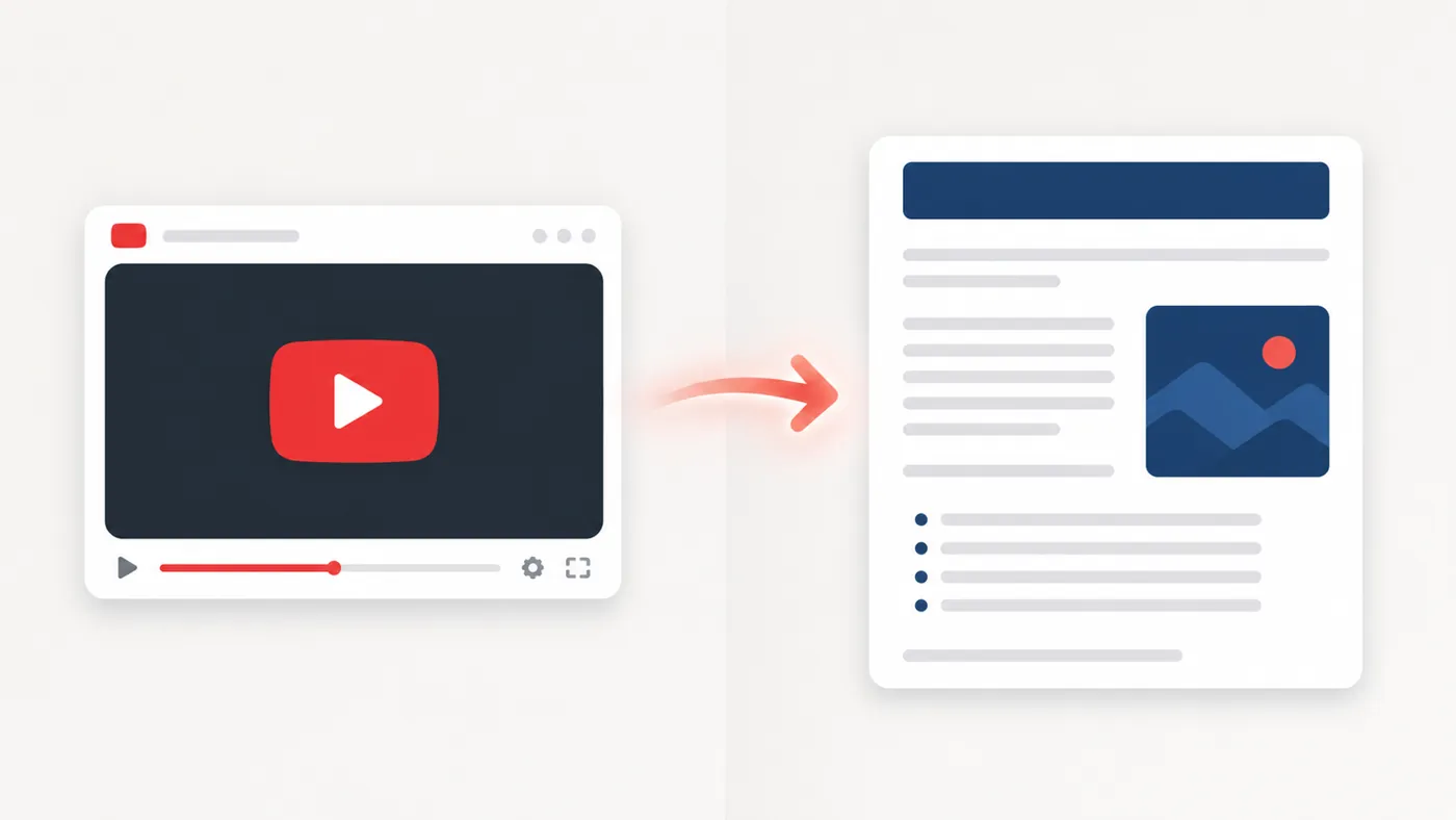 How to Turn YouTube Videos Into Blog Posts That Rank